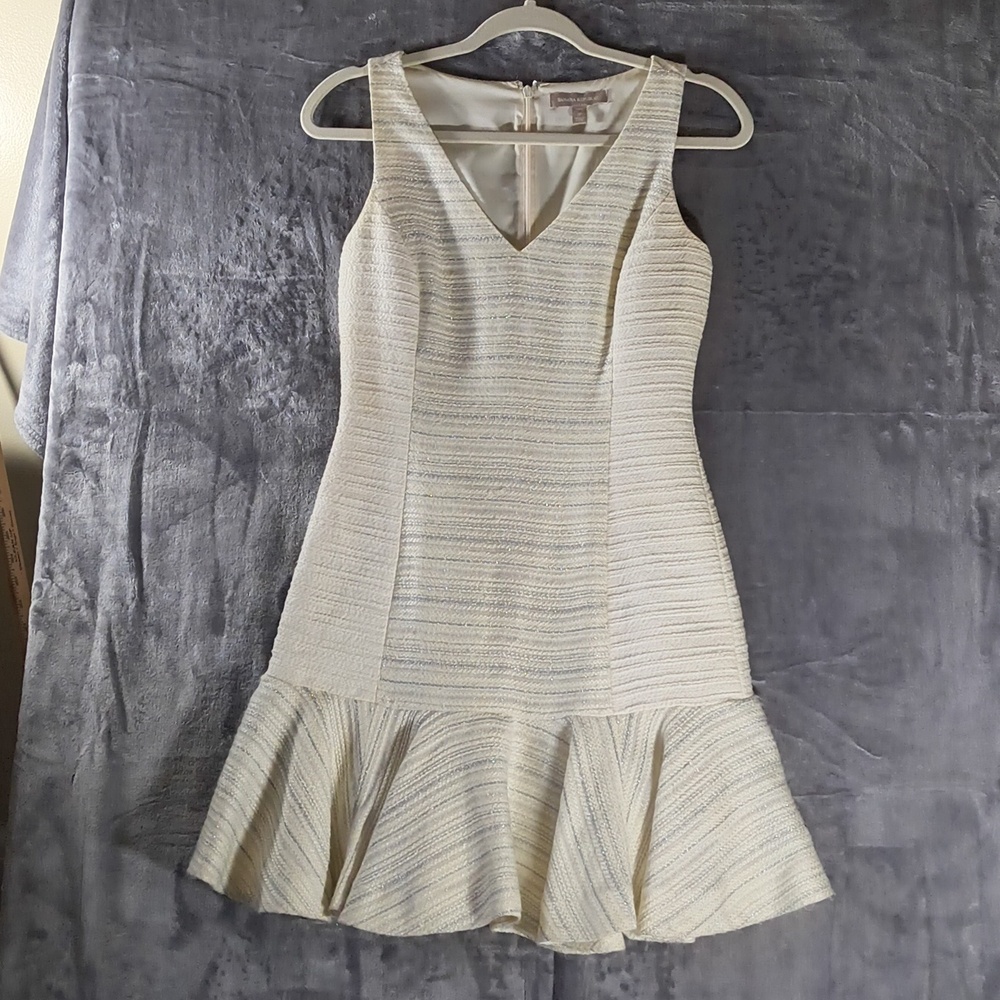 Banana Republic Elegant Cream Sleeveless Dress